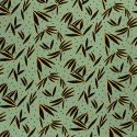 Tissu jersey viscose fleurs fond vert 